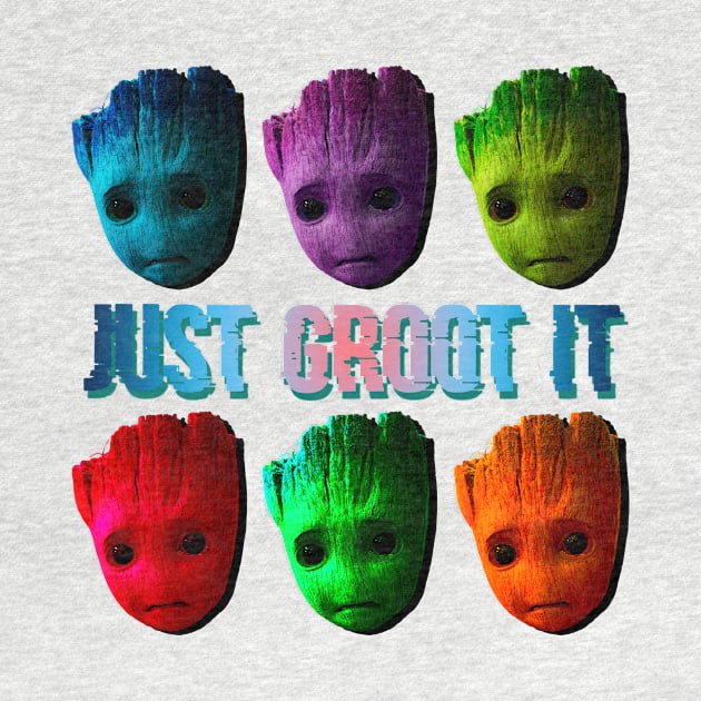 groot popart just do it marvel rofl by denpoolswag